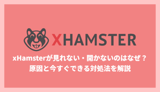 xHamsterが見れない・開かないのはなぜ？原因と対処法を解説